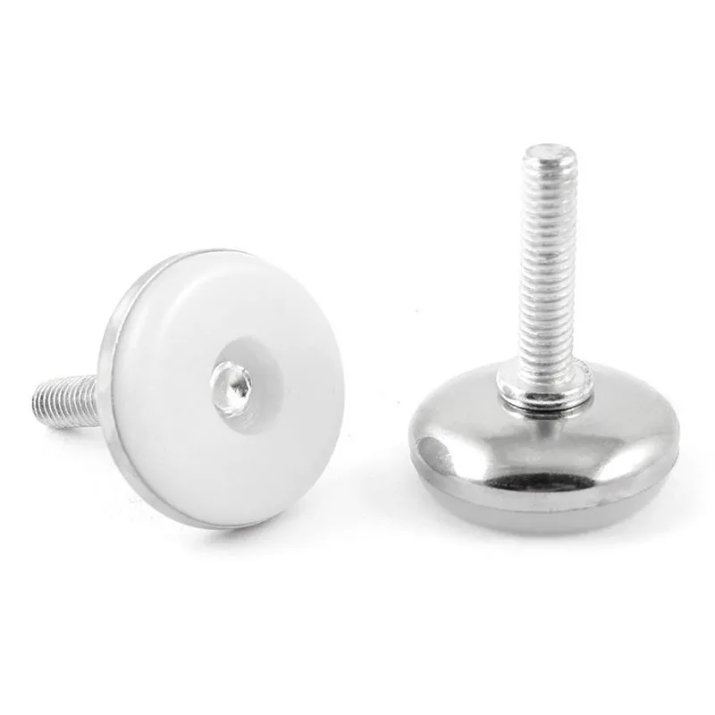 New-Screw On Thread Leveller Leveling Foot Furniture Glide M6 x 25mm 4 Pcs |