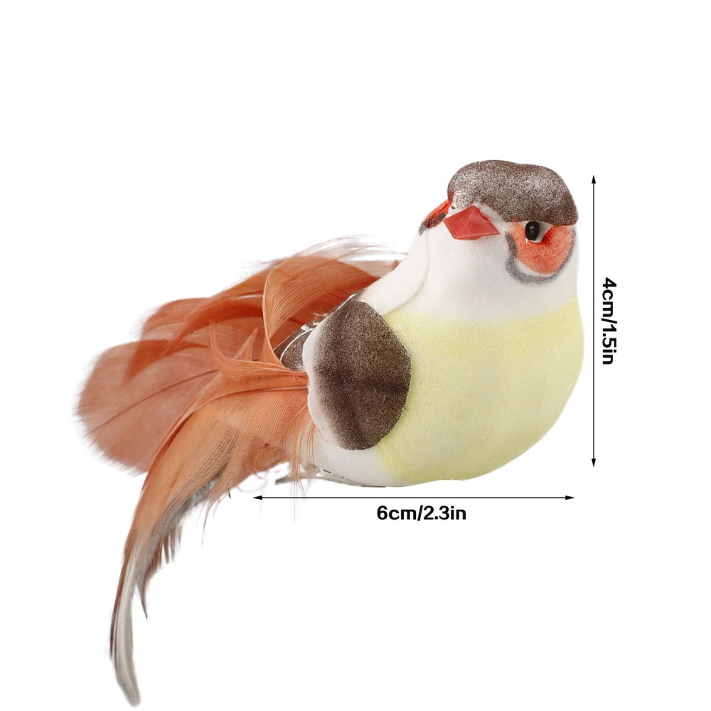

12PCS Mini Fake Birds Artificial Feather Wedding Garden Decoration Ornament home festive store scen Decoration