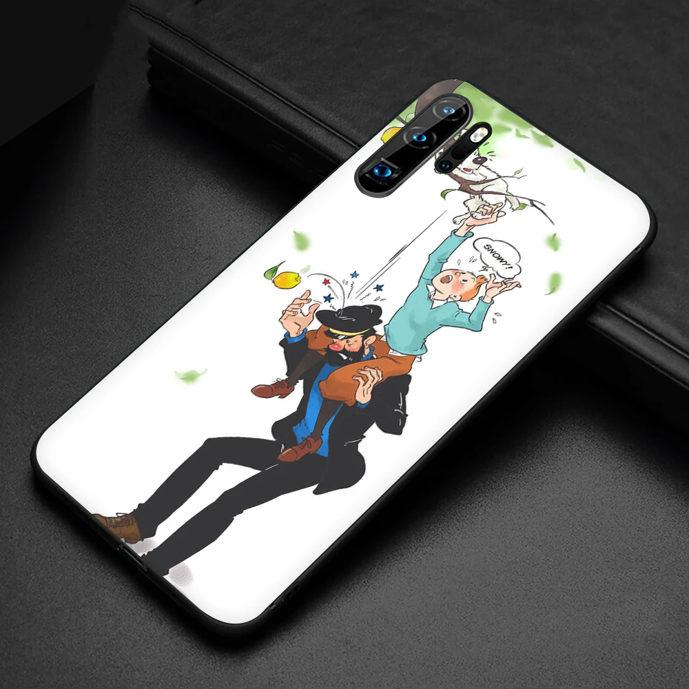 B7 The Adventures of Tintin New Fun Soft Silicone phone case for Huawei P8 P9 P10 P20 P30 Lite Mini Pro P Smart Z Plus - Color: B7
