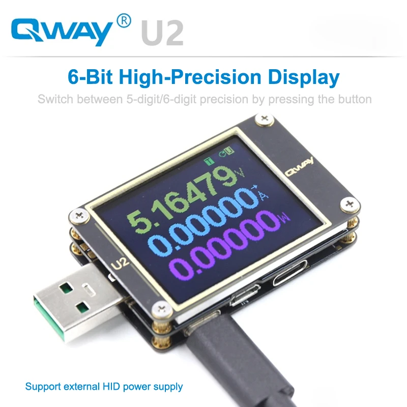 USB-тестер измеритель тока и напряжения QC4 + PD3.0 2 0 PPS протокол быстрой зарядки тест