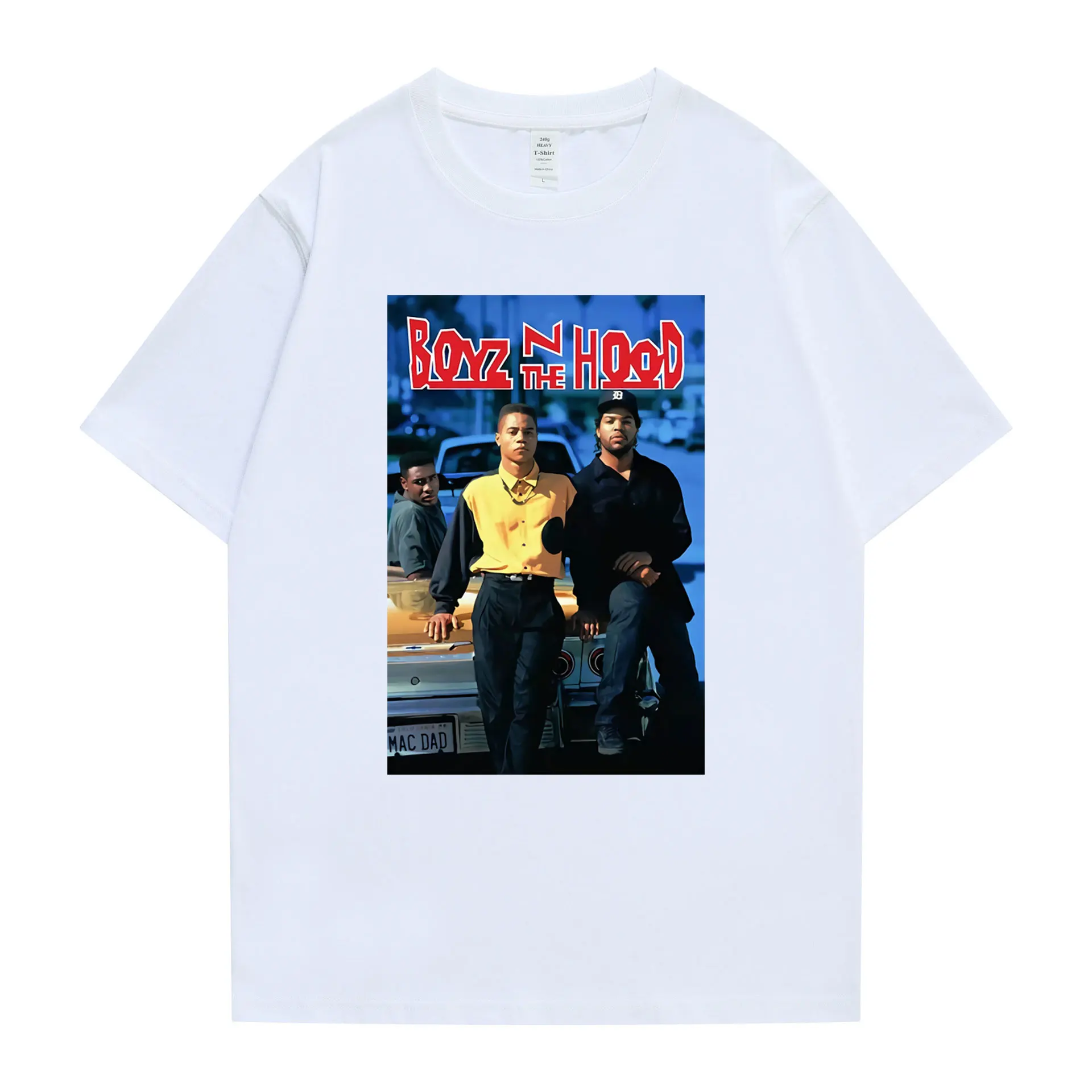 

Doughboy Boyz N The Hood Fashion Hip Hop Harajuku T-shirts Ice Cube 90's Movies New Tshirts Men T Shirt Short Sleeve Tops Tee