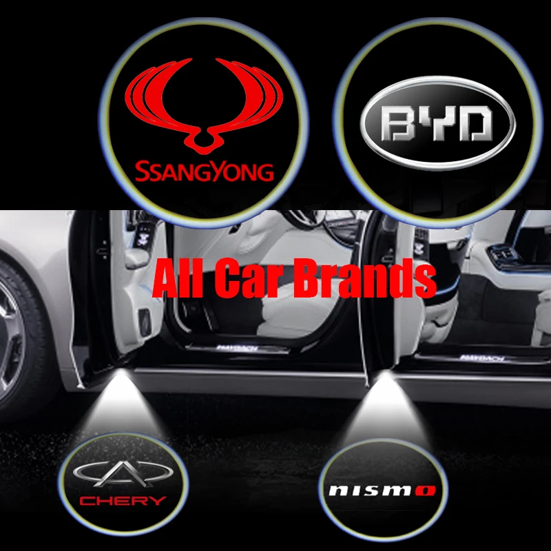 

1/2pcs Wireless LED Car Door Welcome Light Projector Ghost Shadow Logo Lamp for Mercedes Benz Clase C A Cla W211 Car Accessories