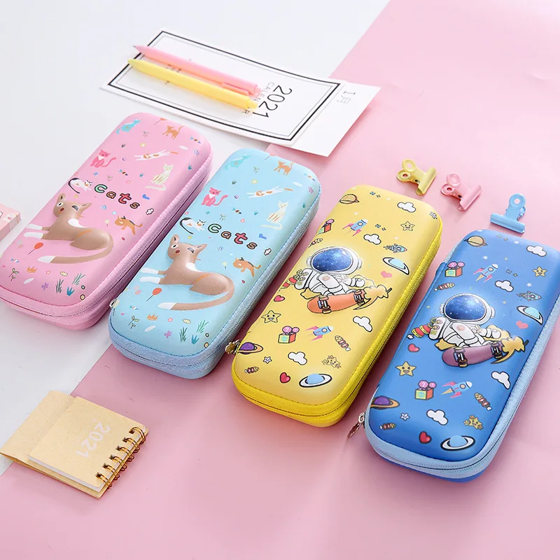 

3D EVA Pencil Bag Hard Shell Cute Creativity Pencil Case Kawaii School Stationery Box Cartoon Kid Gifts Student Big