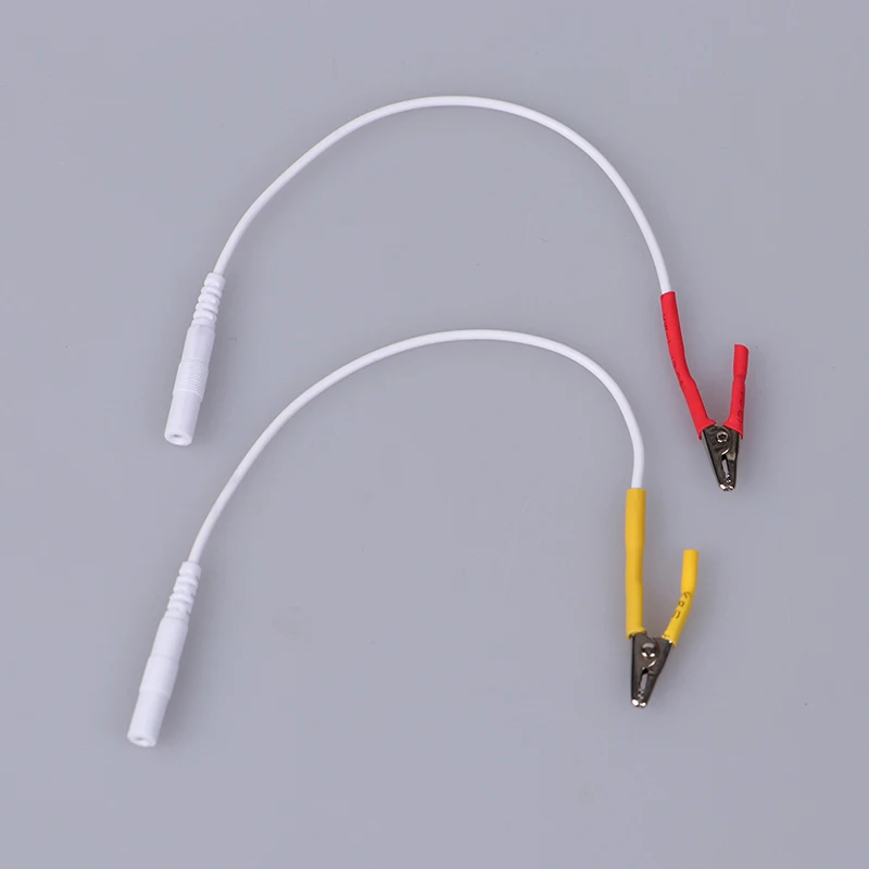

Tens/Ems Tieline Alligator Clip Cable Wire Electrode For SDZ-II Electronic Acupuncture 2mm Pin Type Cable Clip Masaer Accessory