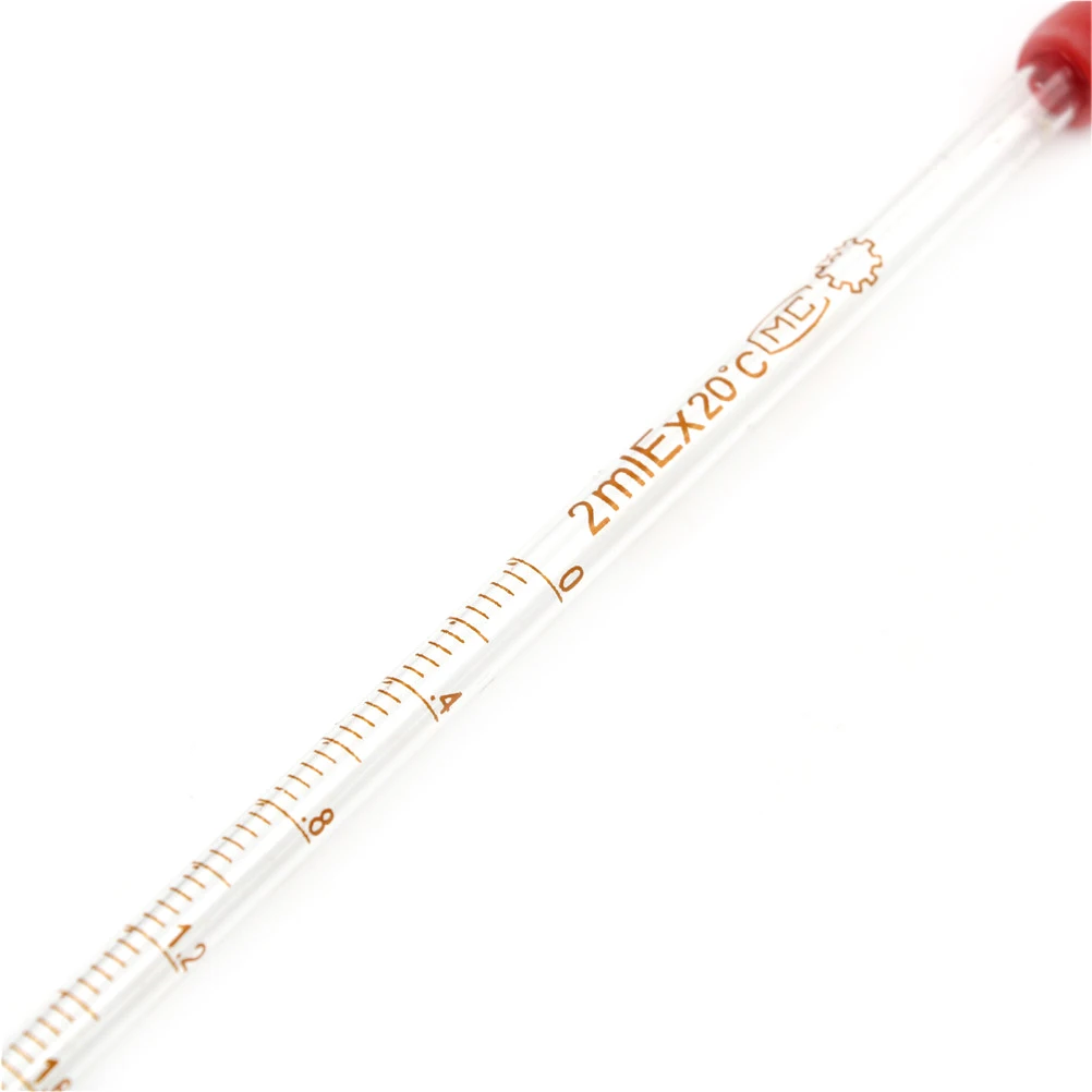 

1Pc 0.5ml/2ml/3ml Red Rubber Head Glass Dropper Glass Pipette Lab Dropper Pipet With Scale Line Transparent