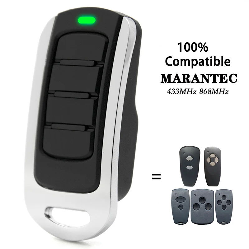 

Clone MARANTEC 868.3MHz 433.92MHz Garage Door Remote Control MARANTEC Gate Opener 2021 New Waterproof Remote Control