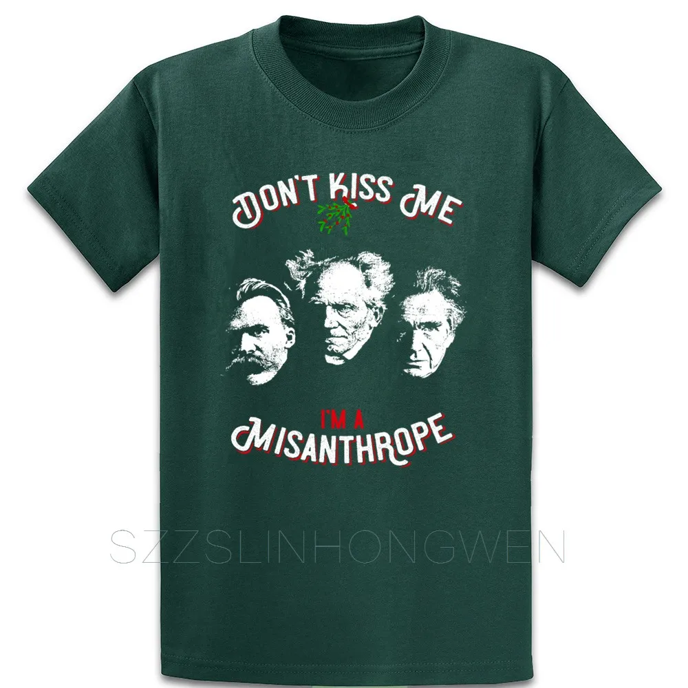 Nietzsche Schopenhauer Cioran No Kiss Misanthrope футболка хлопок весна осень тонкий размер Personalized