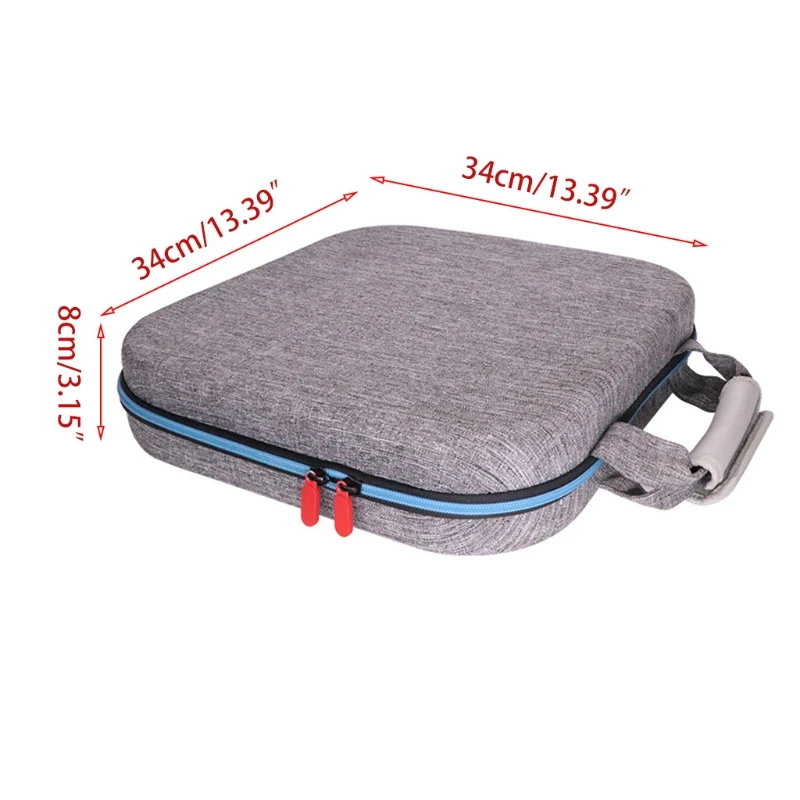 

EVA Large Capacity Hard Shell Protection Hard Carrying Case for Switch Ring Fit Accessories Black/Gray