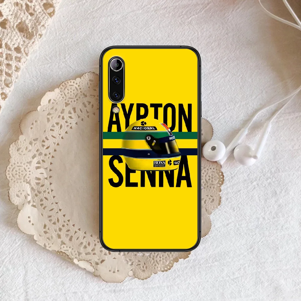 

Ayrton Senna F1 Phone case For Xiaomi Mi note 10 A3 9 MAX 3 A2 8 9 Lite Pro ultra black Bumper Silicone Cover Fashion Funda Tpu
