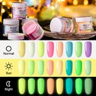 ROSALIND Блестящий светящийся порошок для дизайна ногтей, не требует отверждения, 10 г, голографическая пудра, погружение пыли для ногтей без лампы