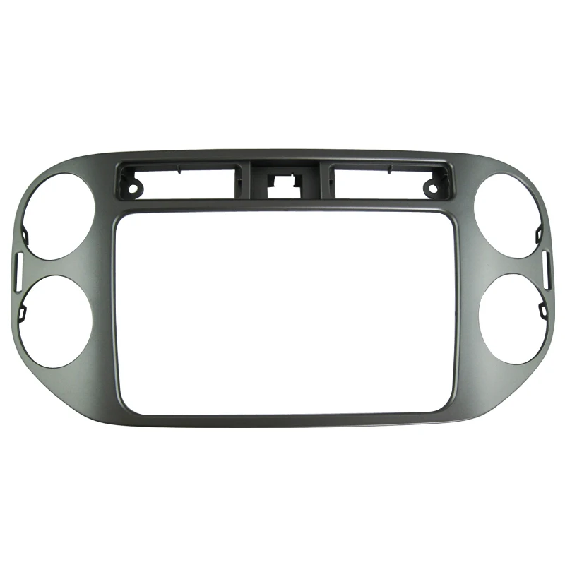 Автомобильный Facia для Volkswagen VW Tiguan 2013 + (серебристый) радио DVD стерео CD панель