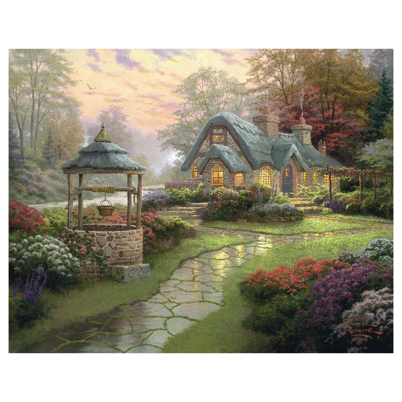 Набор для вышивки крестиком 11CT наборы с точным принтом пейзажа DMC холщовые узоры