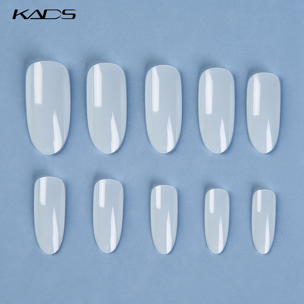 KADS 500 шт./пакет Ясно/Натуральный/Белый Nail Art Круглый Конец Овальные Накладные