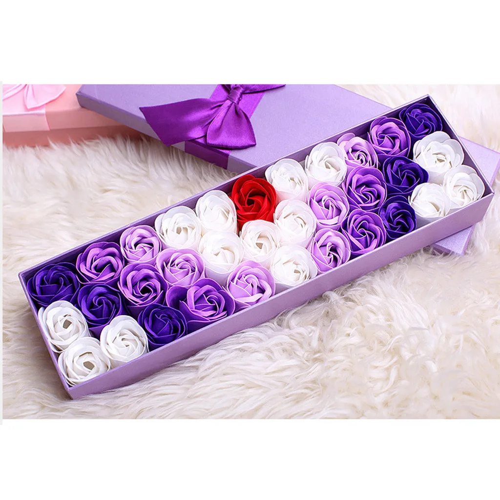 Мыло сделай сам на День святого Валентина Подарочная коробка розы свадебный