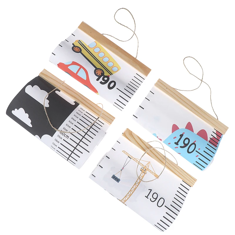 

Nordic Children Height Ruler Canvas Hanging Growth Chart Kids Room Wall Decors
