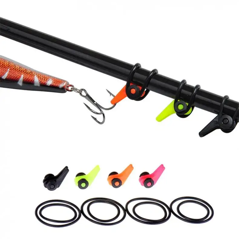 Durable Fishing Rod Pole Hook Keepers Holders Lures Hooks Safe Keeping for Bait Shackle Accessories | Спорт и развлечения