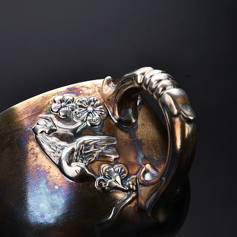 Семь цветов античное серебро позолоченная вода кружка Офисная чайная чашка