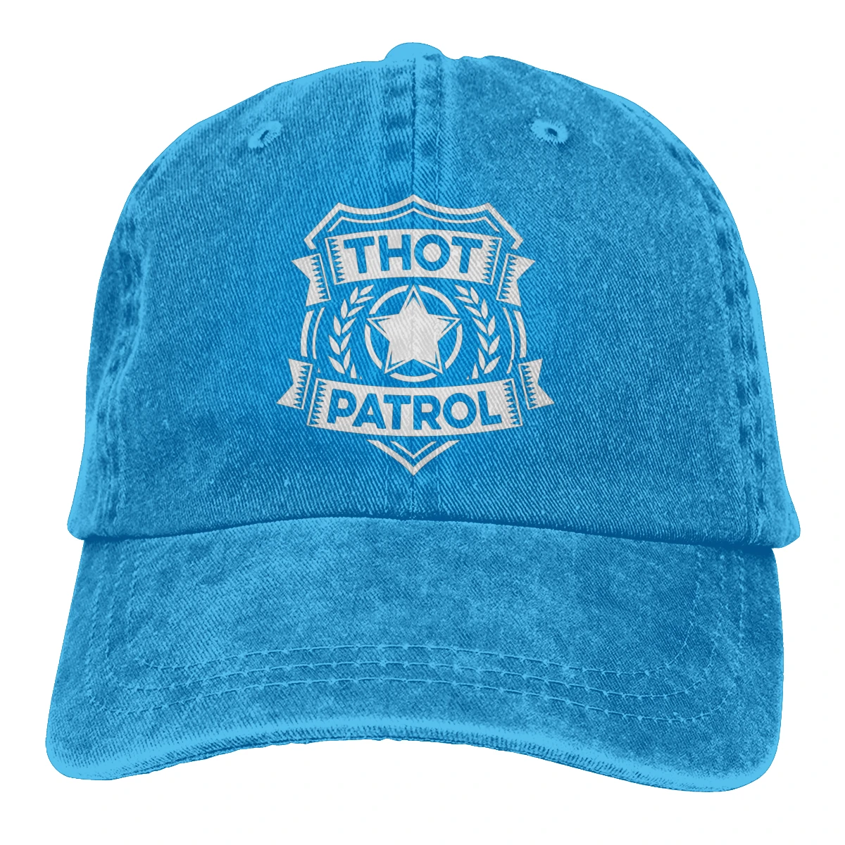 

Thot Patrol mans woman's Retro Washed Cowboy hat Hip hop caps