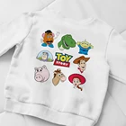 Детский свитер для творчества, комфорт, белый пуловер серии Disney Toy Story, хит продаж, высокое качество, детские толстовки, Прямая поставка