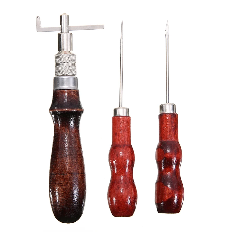 Набор кожаных инструментов для работы 22 шт. аксессуары швейных кожевенного