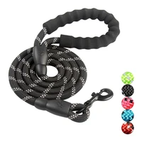 pet products reflective multicolor round rope large dog collar leash training running rope comfortable for medium and large dogs