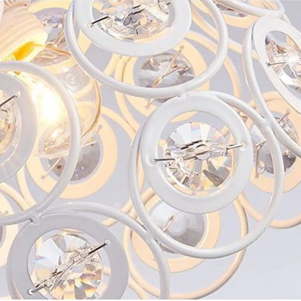 7 9 &quotхрустальный винтажный потолочный светильник полусмывной из современного