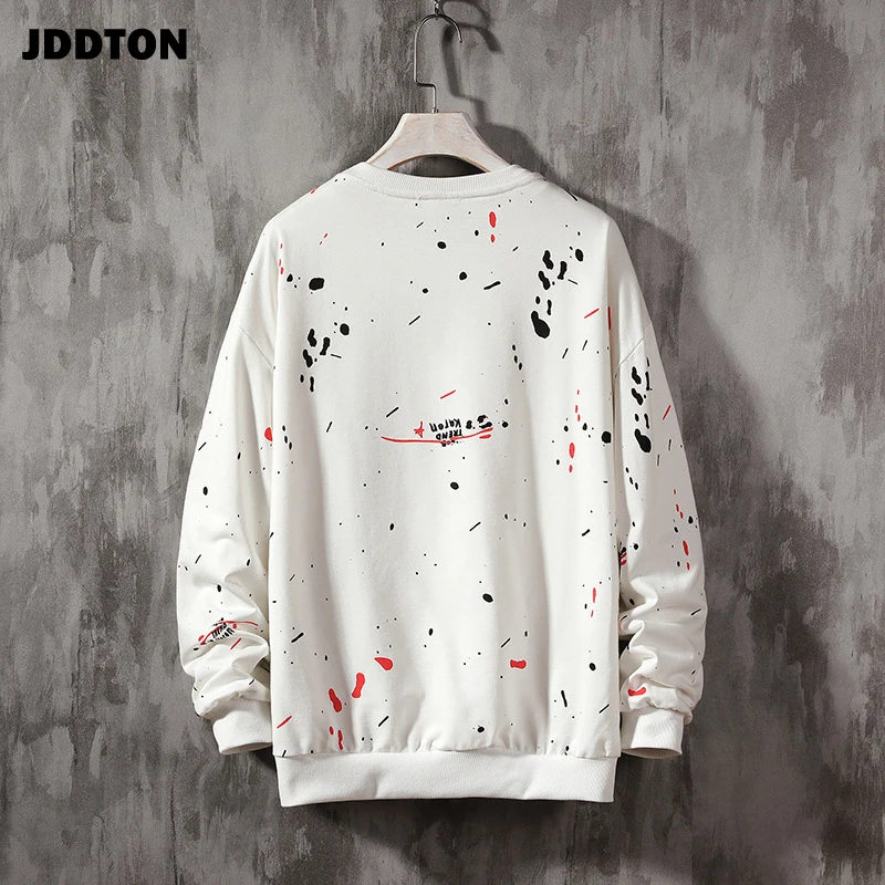 Мужская Повседневная Толстовка JDDTON свободная кофта с длинными рукавами и