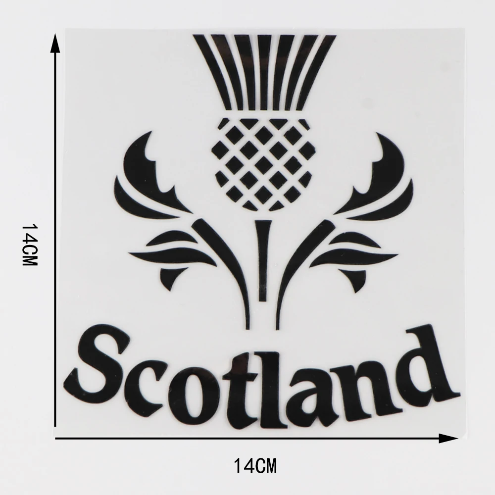 YJZT 14 × см Виниловая наклейка в виде знака Шотландии украшение из слов креативные