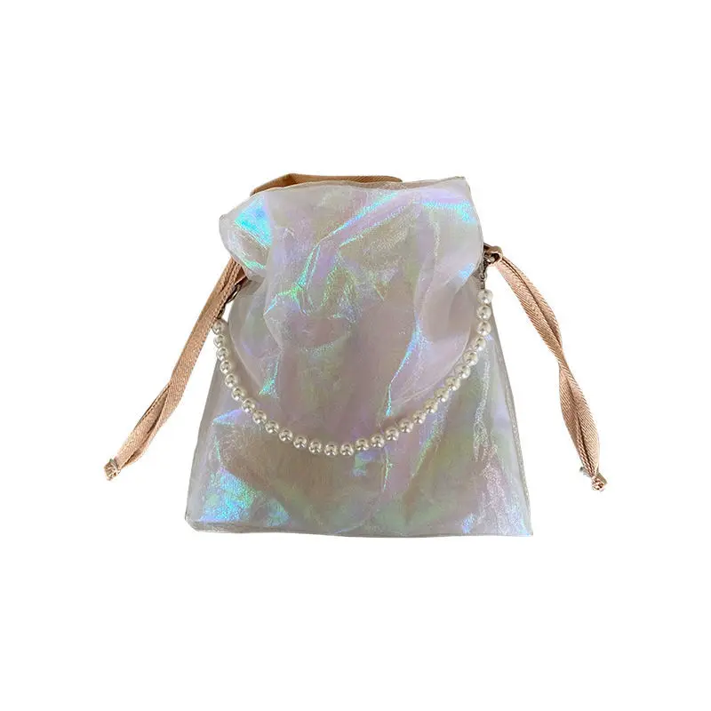 

Creative Dream Yarn Pearlescent Handbag New Girl Chain Shoulder Bag Small Messenger Bag Female Mini Polarized Bucket Bags