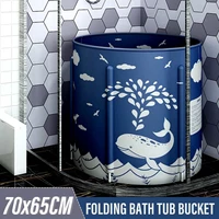 portable bathtub folding bath bucket foldable large adult tub baby swimming pool insulation family bathroom spa sauna bath tub