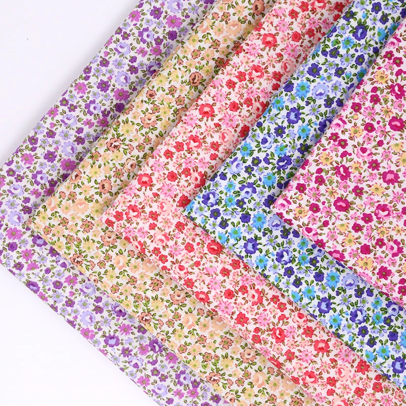 100% хлопчатобумажная ткань с принтом высококачественная для одежды платье сделай