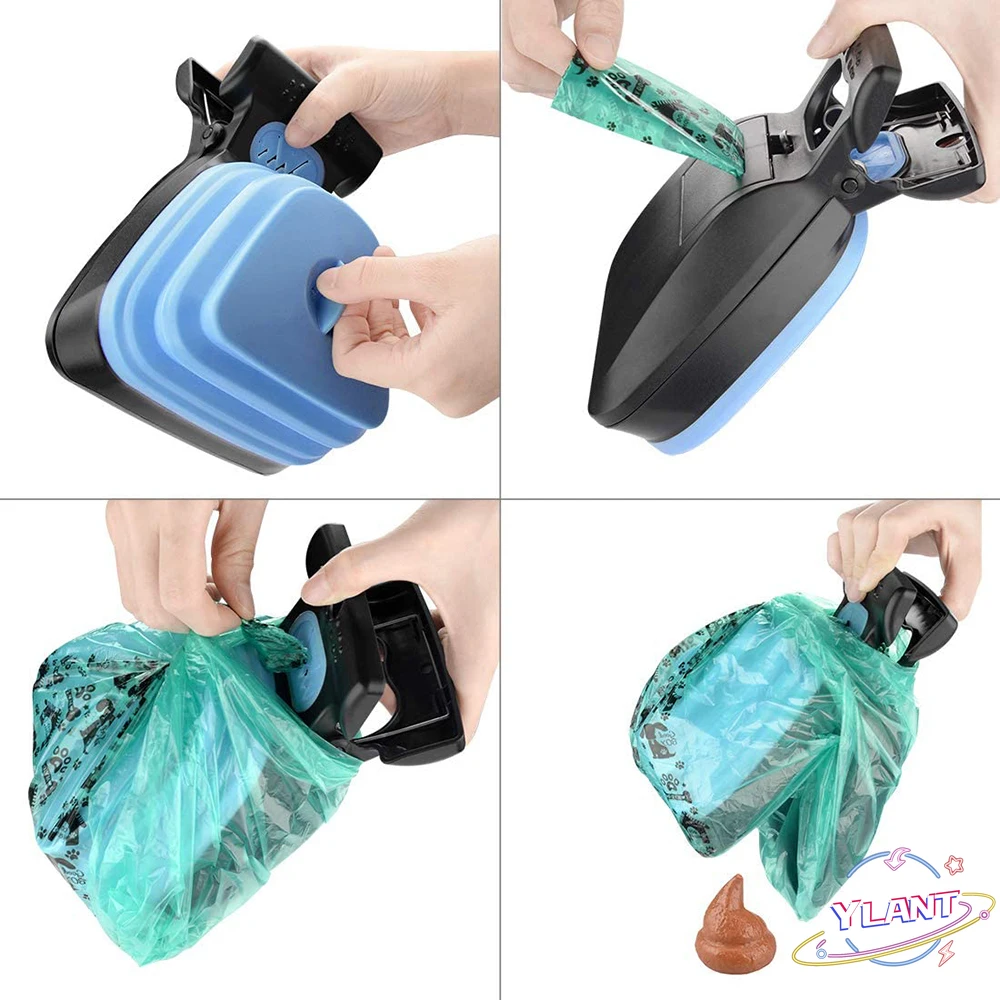 

Foldable Dog Poop Bag Dispenser Poop Scoop Cleaner Outdoor Travel Pick Up Pet Waste Picker Cleaning Eco-Friendly Pet Supplies