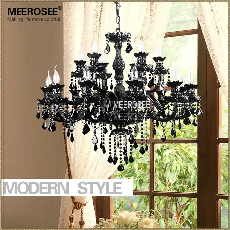 Роскошная люстра K9 качественная Хрустальная большая черная стеклянная