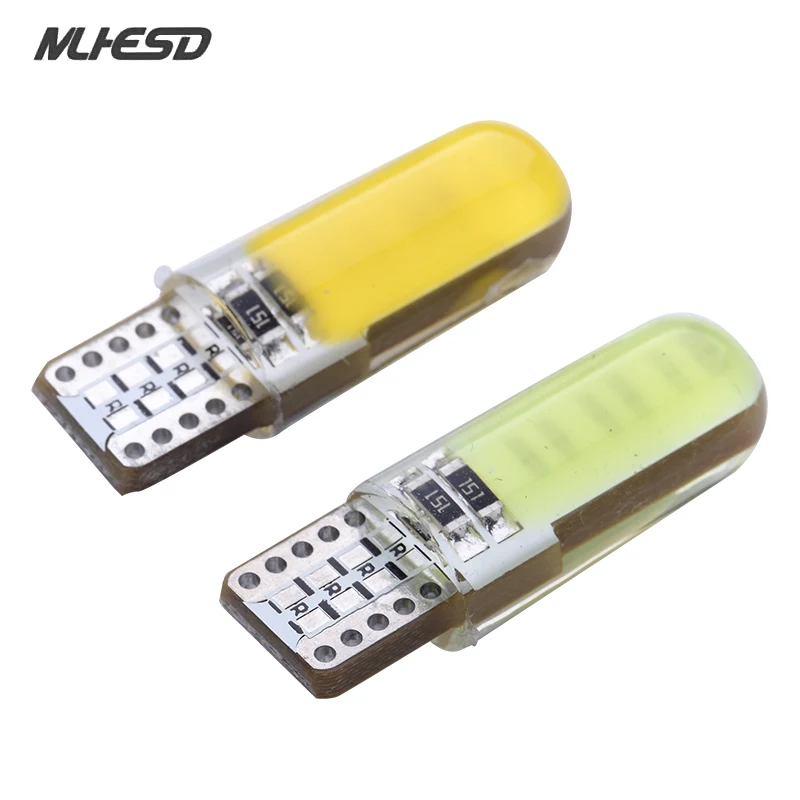 10 шт. T10 COB светодиодный W5W 194 168 12SMD парковочная лампа авто Клин габаритный фонарь с