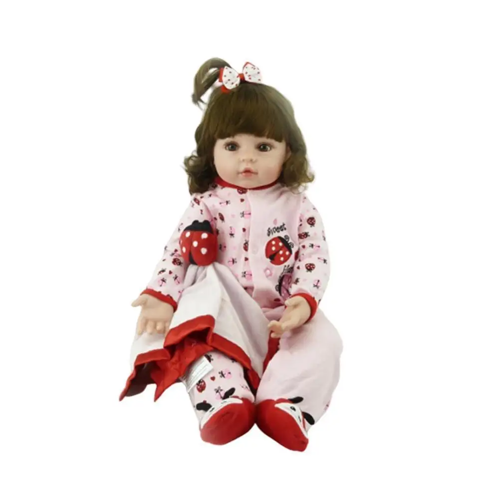 20 дюймов 48 см мягкие силиконовые куклы ручной работы для новорожденных девочек