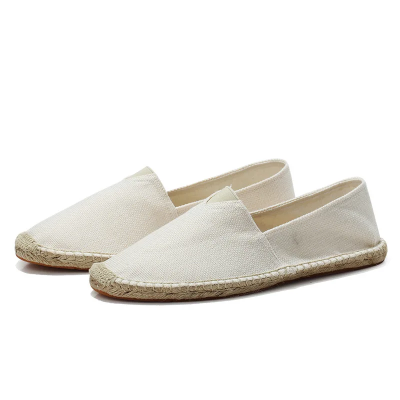 

2021 summer linen shoes men's Handmade grass bottom