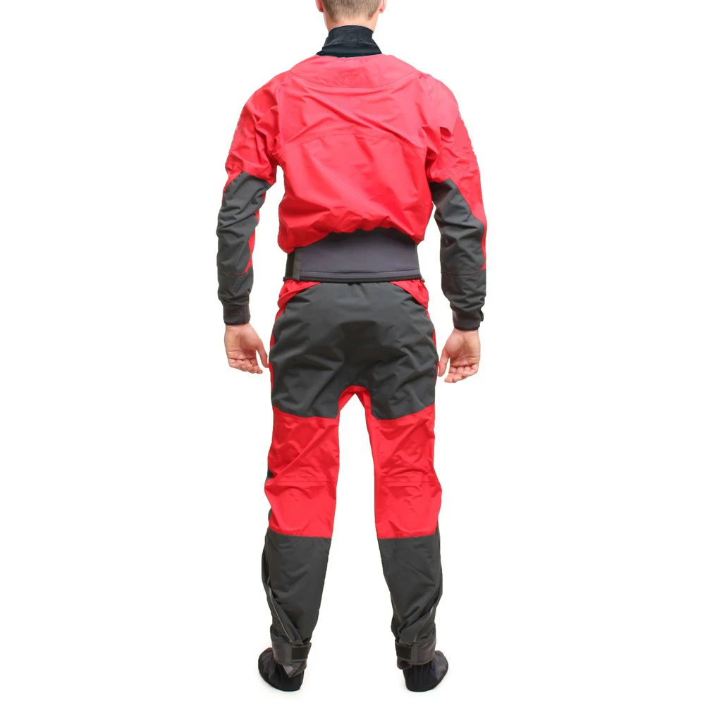 Мужской сухой костюм на каяке красный многоцелевой для занятий водными видами