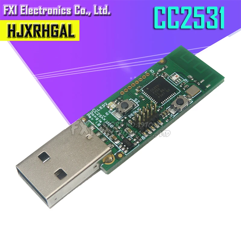 CC2531 1 шт. беспроводной Zigbee CC2531 CC2540 анализатор голых досок пакетного протокола модуль USB интерфейс ключ захват модуль пакета - Цвет: CC2531