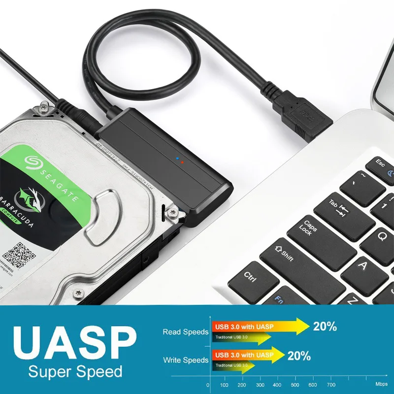 

USB 3,0 к Sata адаптеру SATA7 + 15pin кабель для жесткого диска 2,5/3,5 Кабель передачи для жесткого диска компьютерные кабели и разъемы