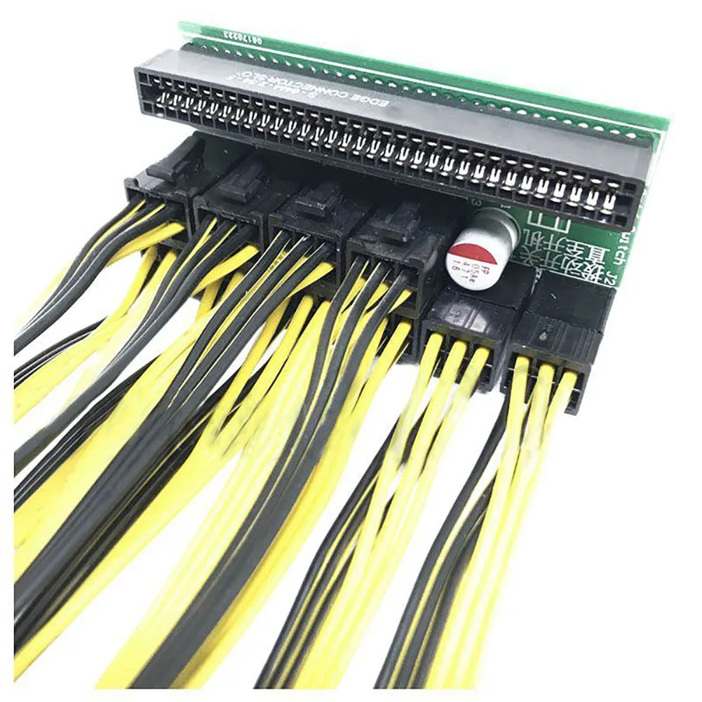 6Pin блок питания Блок Breakout плата адаптера с 10 шт. 8P кабель для эфириума M G8E8 |