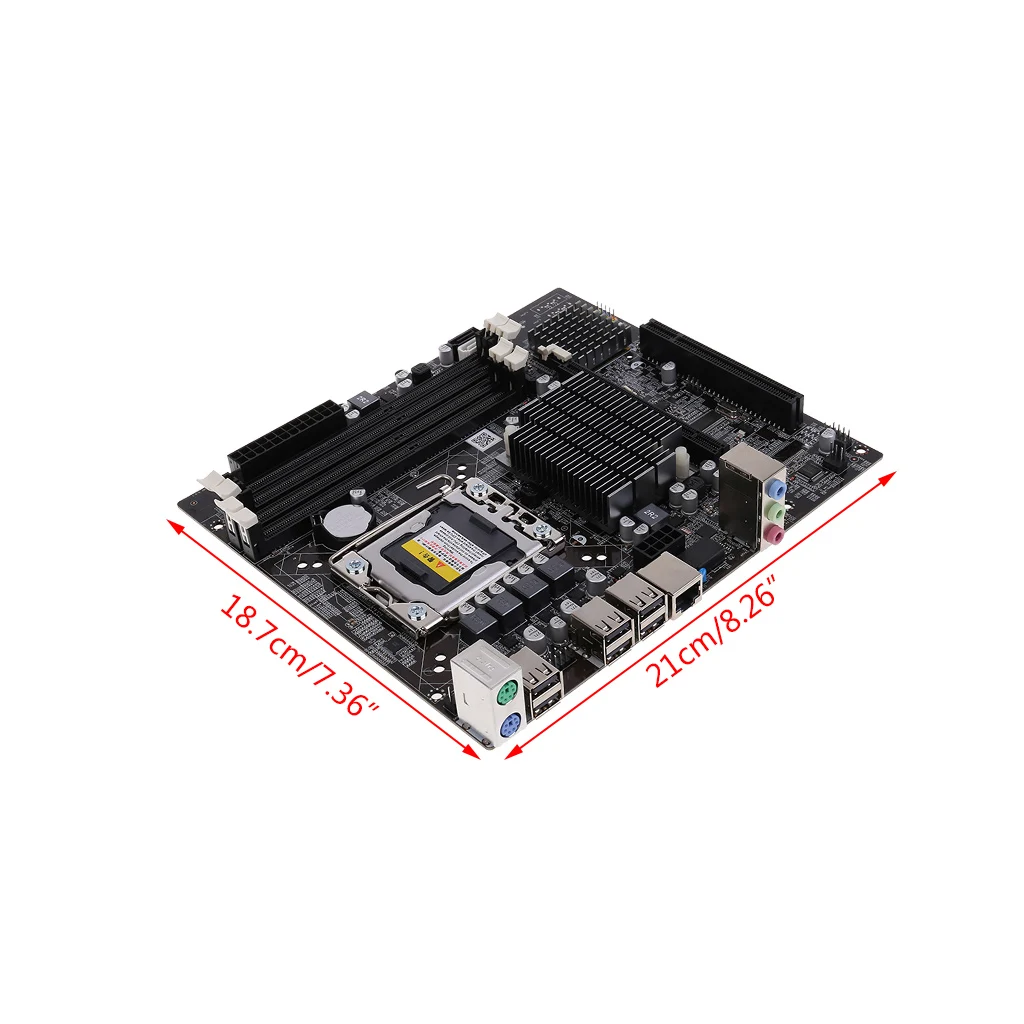 Новая высококачественная 58 настольная материнская плата LGA 1366 Pin DDR3 компьютерная материнская плата для L/E5520 X5650 RECC