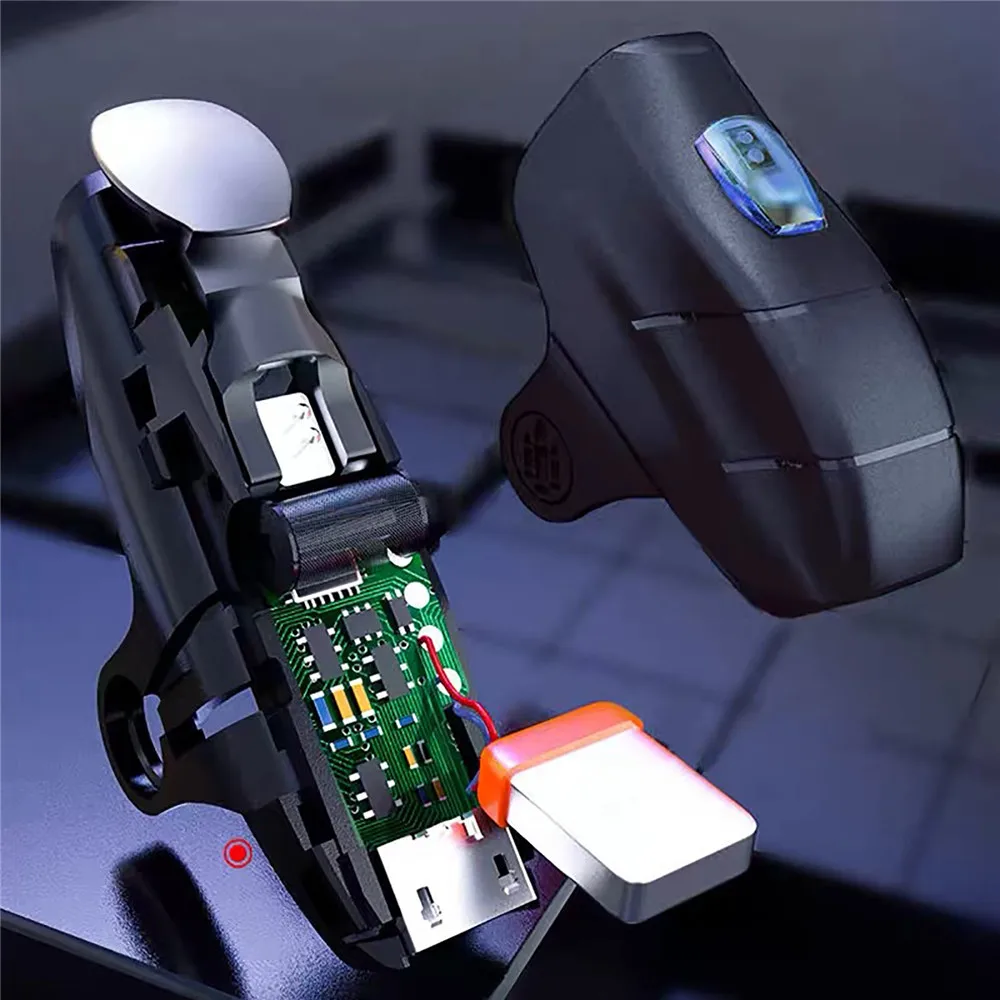 1 пара один клик кнопка Burst Fire телефон игровой курок противоскользящая игра