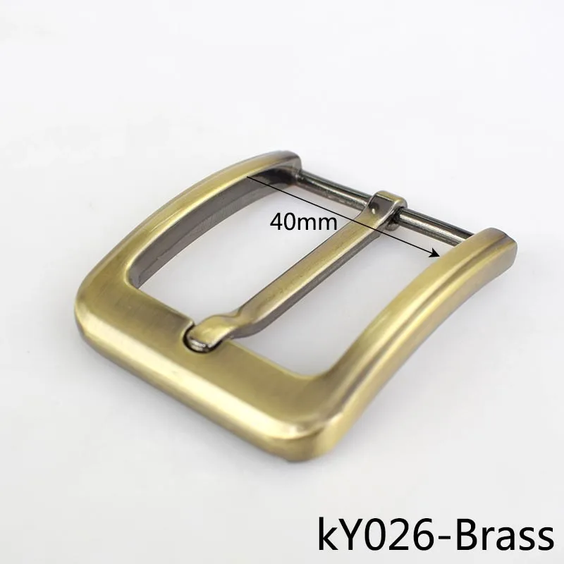 KY026-Brass Meetee 2/5 шт. металлический штырь пряжки ремня для мужские Для женщин 35/40 мм пояс головы DIY Изделия из кожи джинсы Декор аппаратных аксессуары для ванной комнаты - Цвет: KY026-Brass
