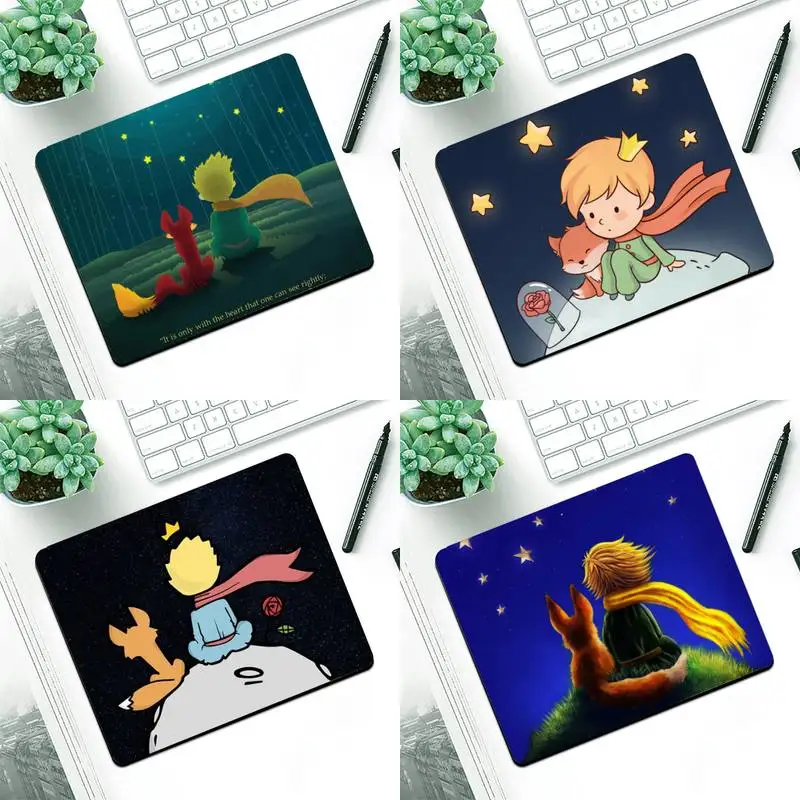 

The Little Prince and The Fox Beautiful Anime Mouse Mat Small Pads Rubber Mouse Mat MousePad Desk Gaming Mousepad Cup Mat