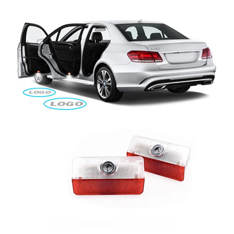 2 шт. светодиодный подсветка дверей автомобиля для Mercedes Benz AMG X204 W169 W168 W245 GLK300 GLK350