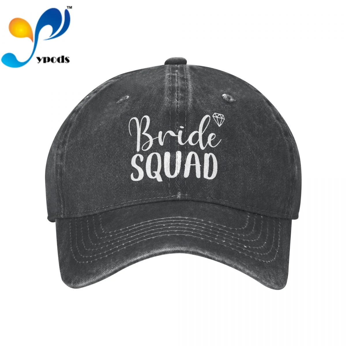 

Bride Squad Bridal Shower Women Men Cotton Baseball Cap Unisex Casual Caps Outdoor Trucker Snapback Hats