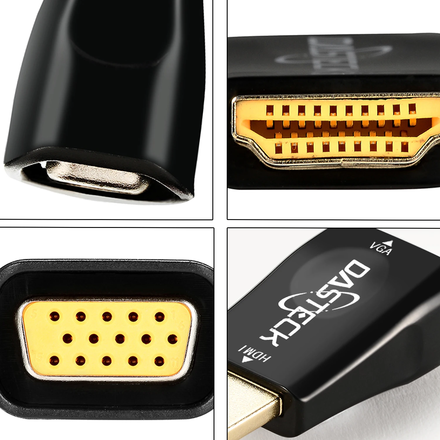 Высокое качество HDMI-совместимый с VGA адаптер мужчина к Famale конвертер 1080P цифровой