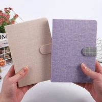 cotton and linen korean notebook diary journal planner notepad diy hand account books school office supplies kawaii stationery