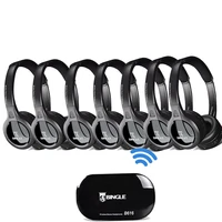 7 pack 2 4g wireless transmitter audio headset one ear fone headphones for samsunglgtclxiaomisonysharplevonohonor tv