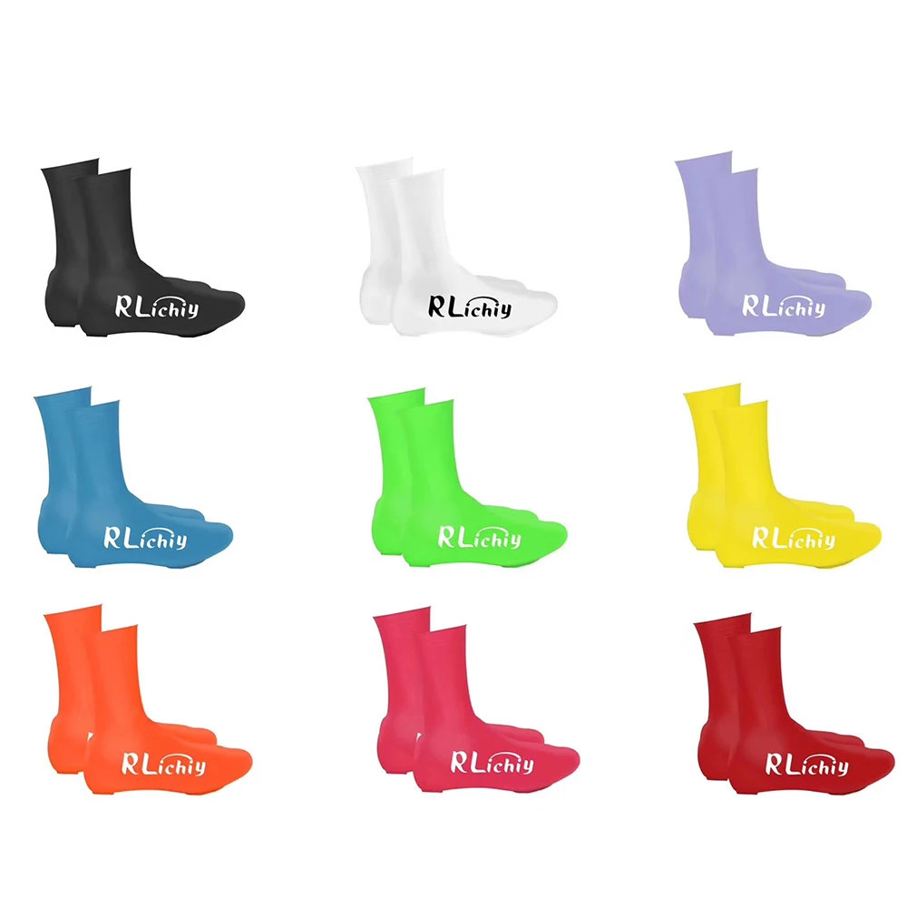 Men/Women Road Bike Lock Shoe Cover Lightweight Water And Wind Proof Tall Covers For Cycling On Cold Rainy Or Snowy |